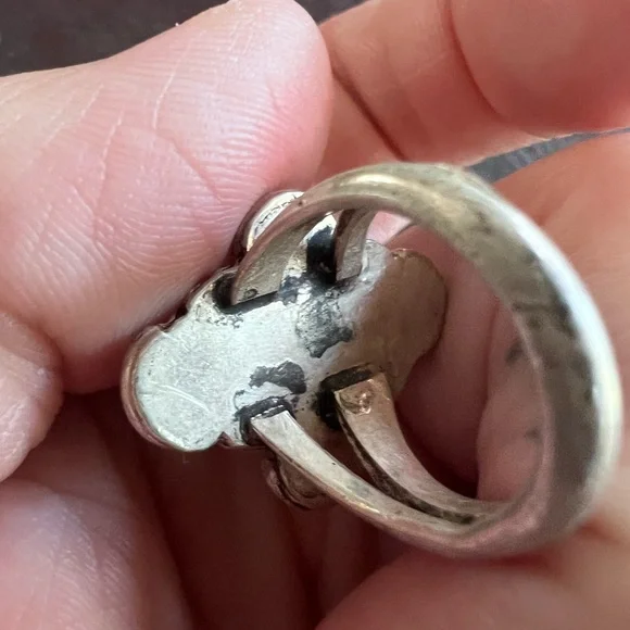 Turquoise Silver Women's Ring - Picture 3 of 5